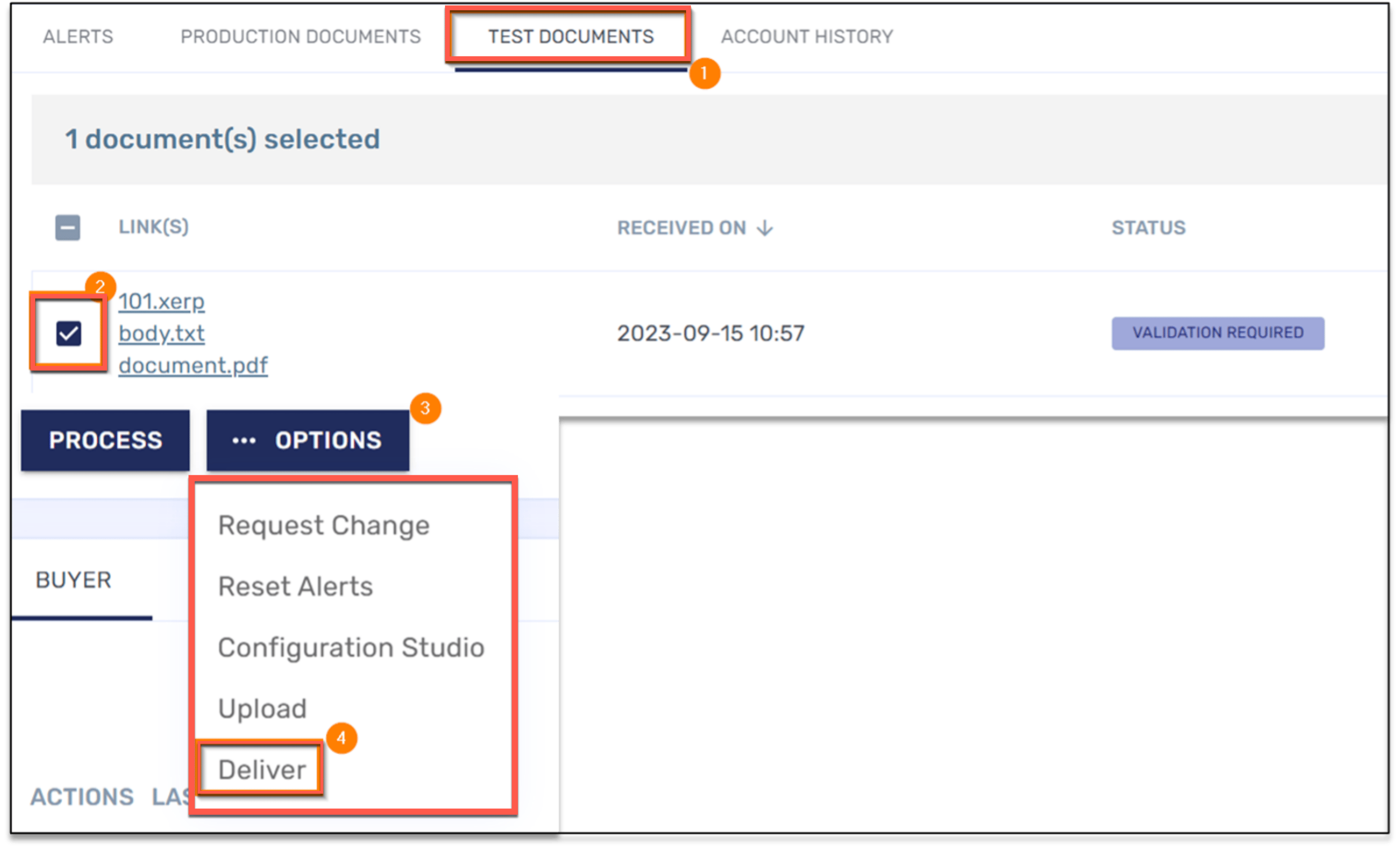 deliver page