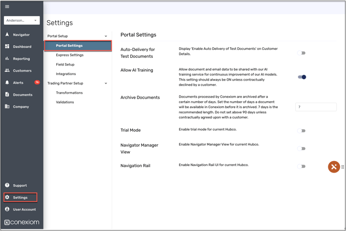 5 Navigator Settings Portal 2