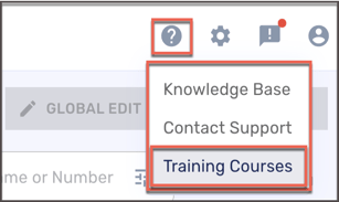 Contact Support and Training button2a